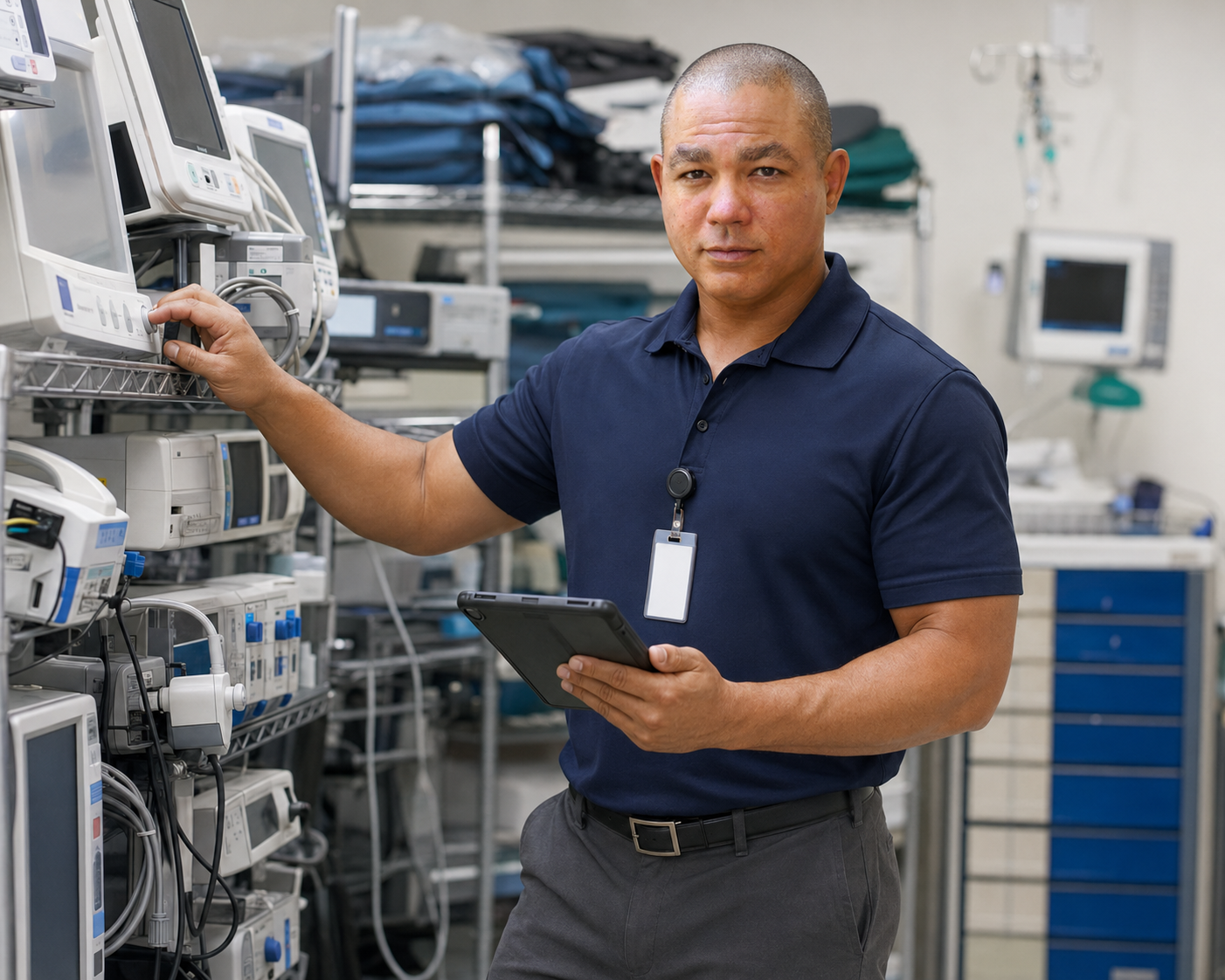 BiomedRx healthcare technology management team delivering samplereport1